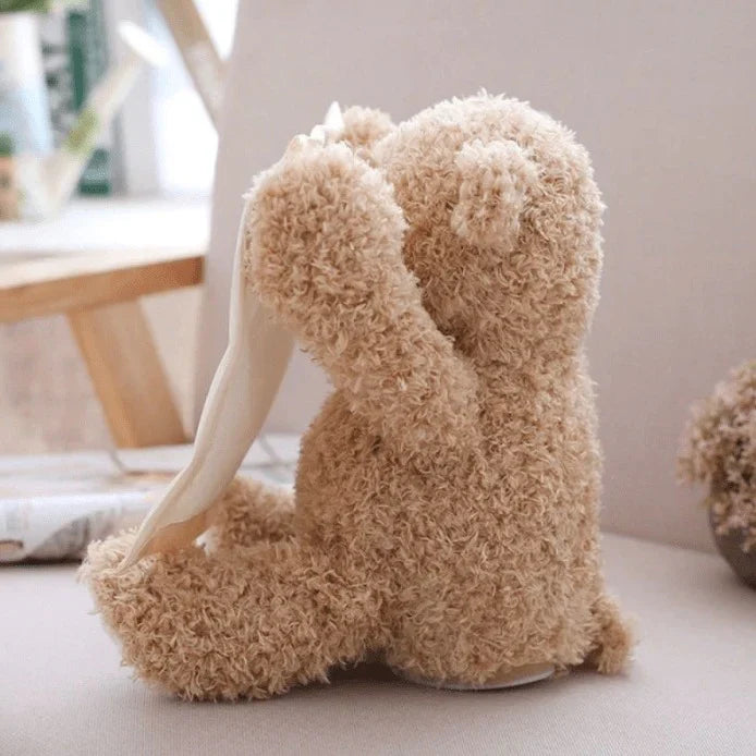 Kuschel-Teddybär 'Peek a Boo' – Interaktiver Plüschbär mit Versteckspiel, weiches Kuscheltier für Babys und Kleinkinder
